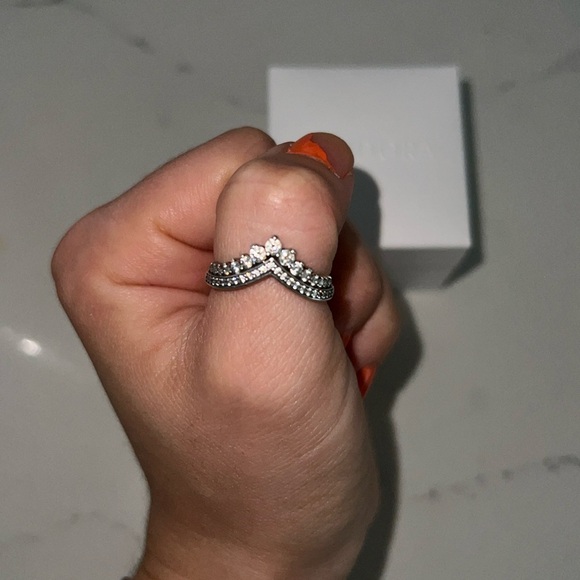 Pandora Princess Wishbone Ring - Picture 2 of 3